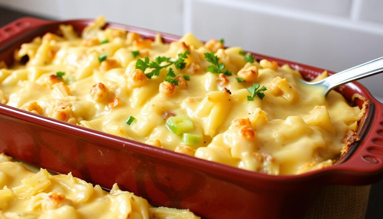 Creamy Cabbage and Cheese Casserole