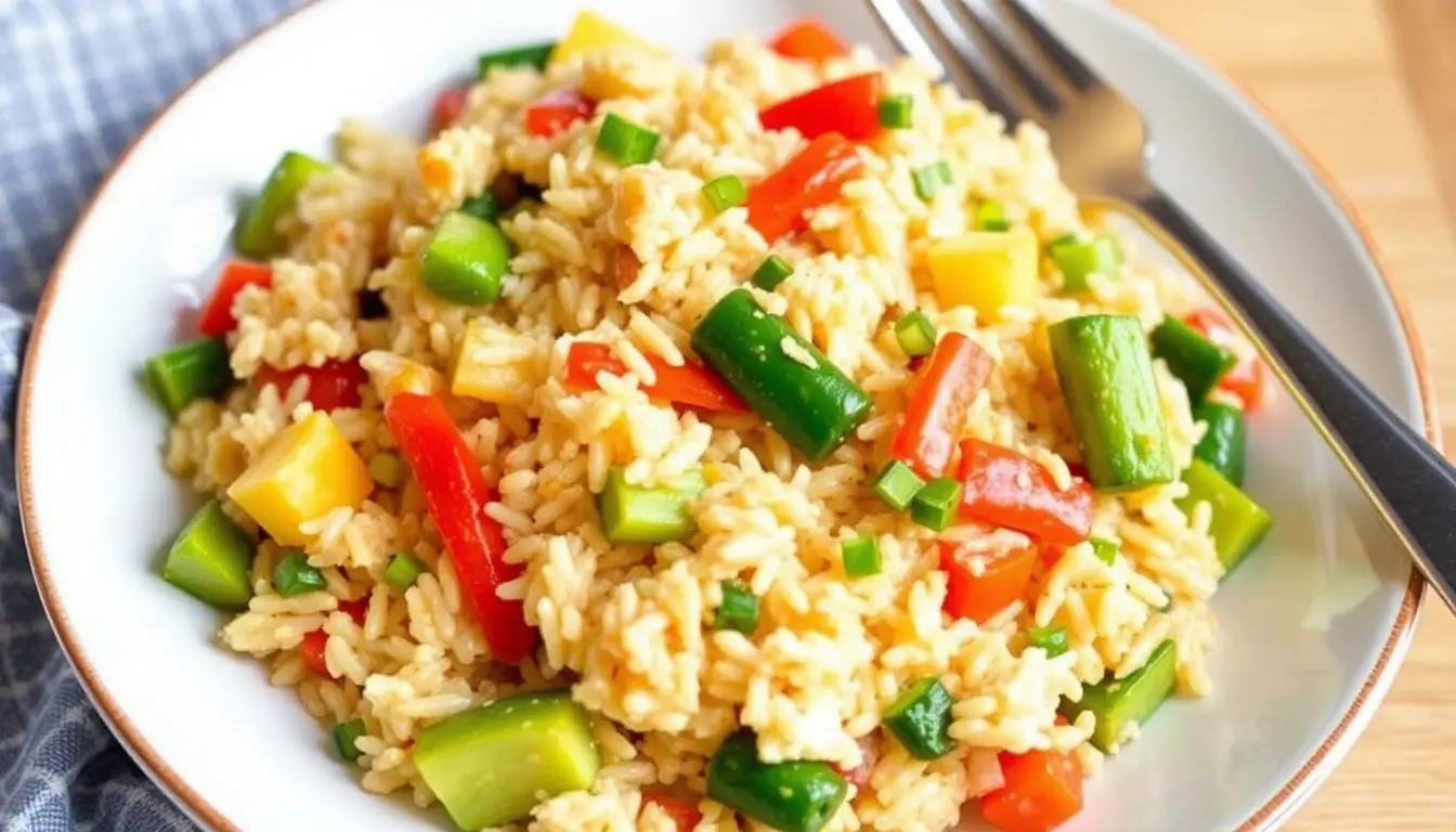 Egg Fried Rice with Vegetables