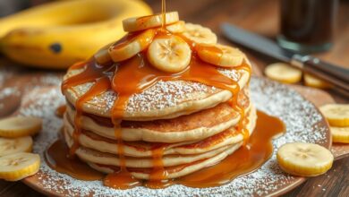 Bananas Foster Pancakes