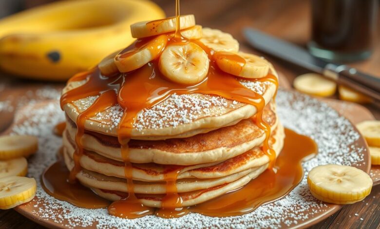 Bananas Foster Pancakes