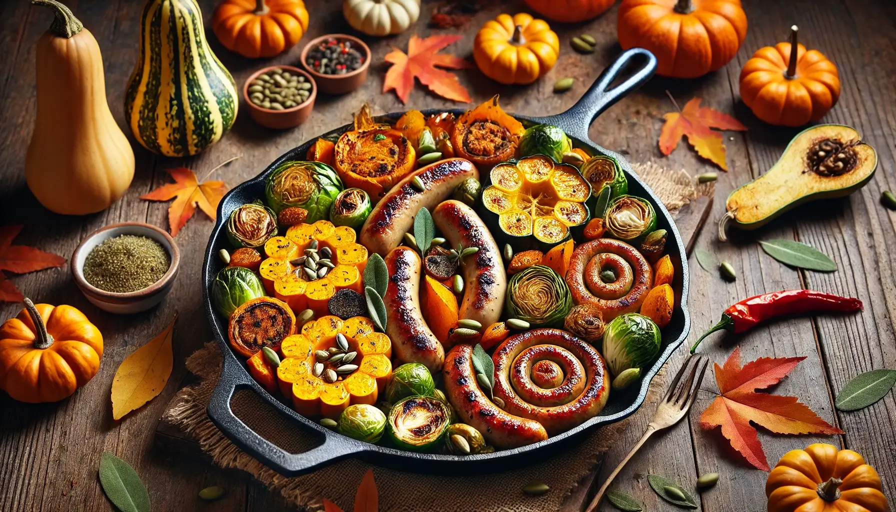 Alcohol-Free Autumn Harvest Skillet