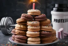 The Ultimate Birthday Cake Protein Cookies