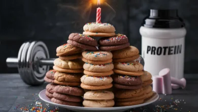 The Ultimate Birthday Cake Protein Cookies