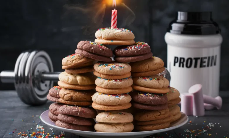 The Ultimate Birthday Cake Protein Cookies